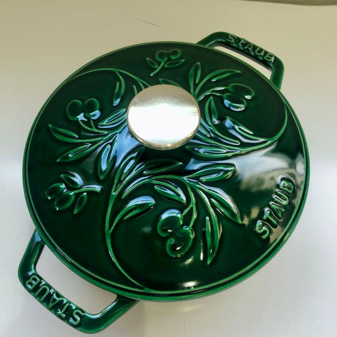 【新品】ストウブ Wa-NABE S オリーブ バジルグリーン 生涯保証付