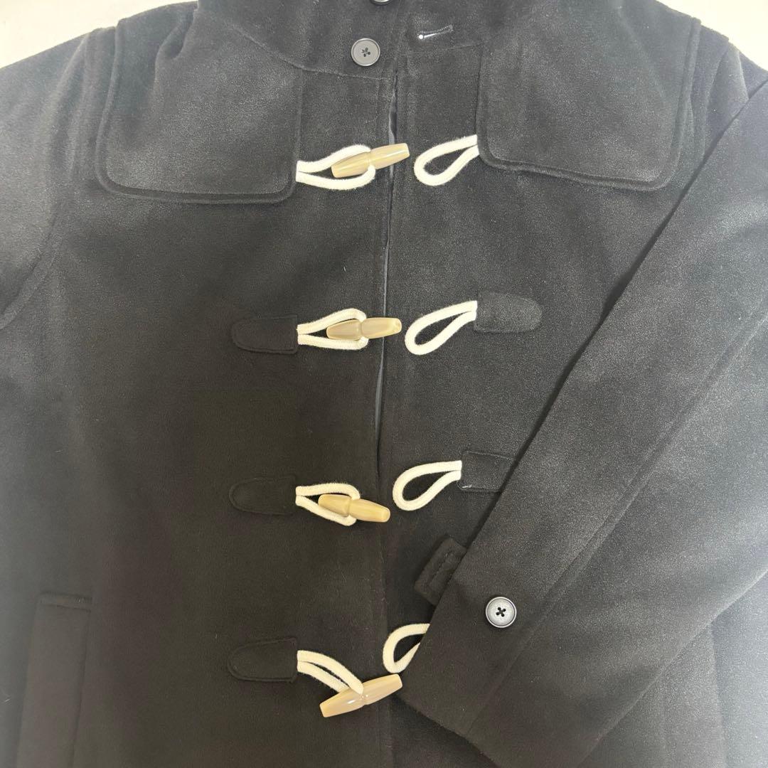 FEKETE フード付き　ブラック ダッフルコート Sサイズ