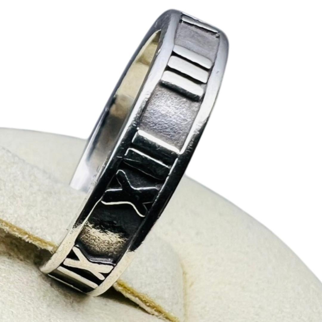 【美品】TIFFANY リング 指輪 アトラス 5号 シルバー 925 小さめ