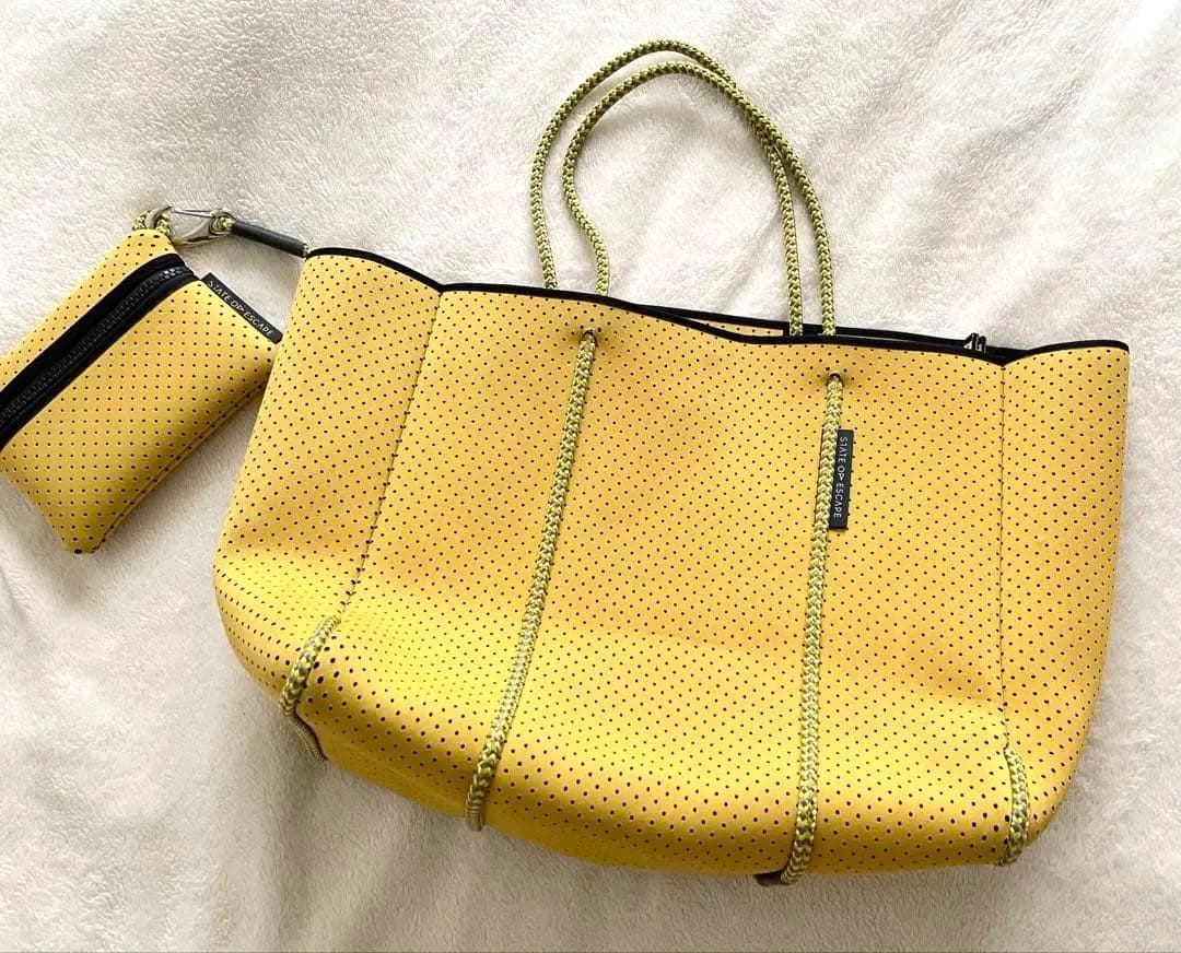ステートオブエスケープ フライングソロ　イエロー　トートバッグ