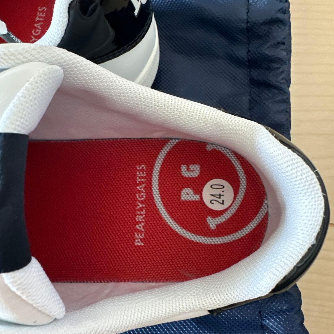 パーリーゲイツ　ゴルフシューズ　レディース24センチ