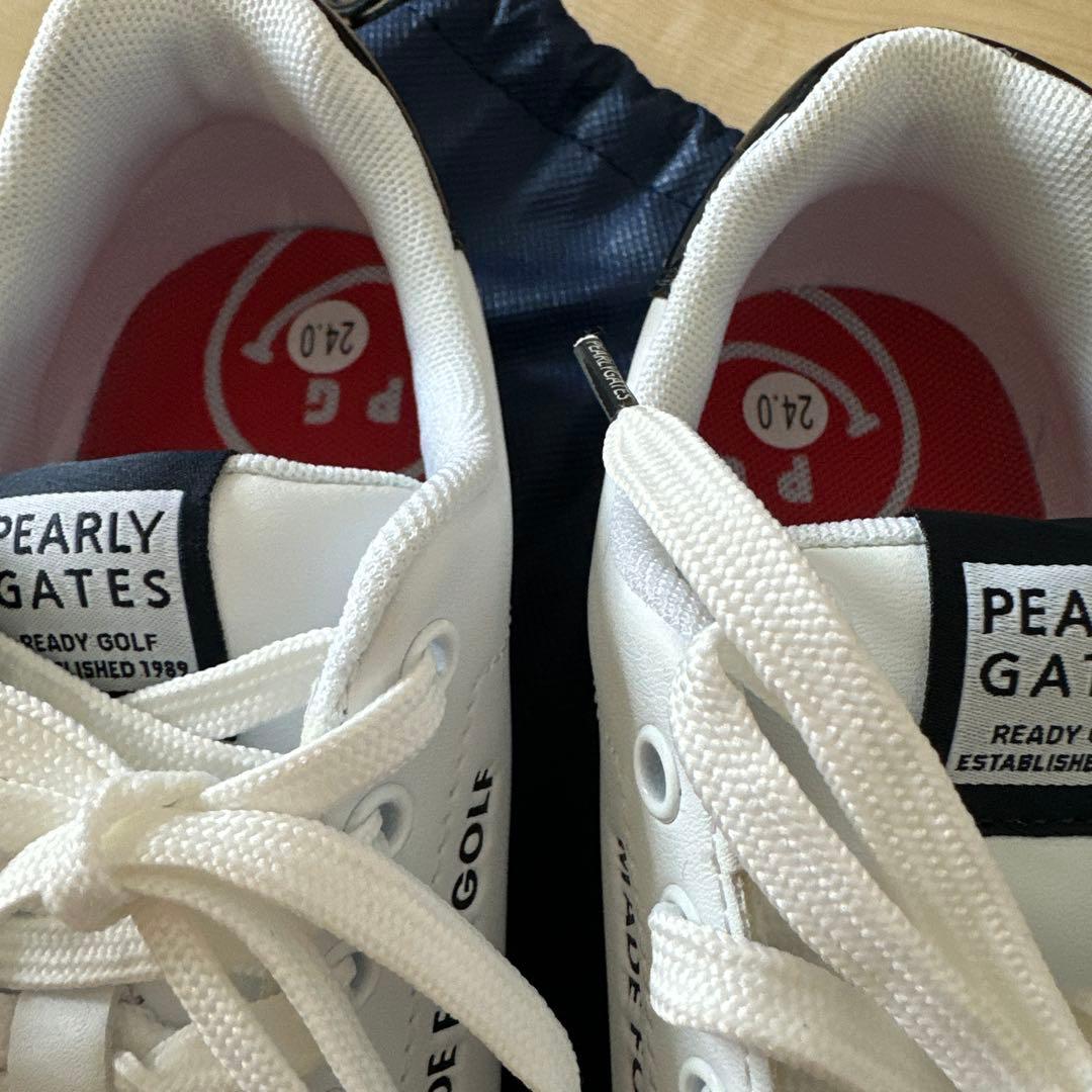 パーリーゲイツ　ゴルフシューズ　レディース24センチ