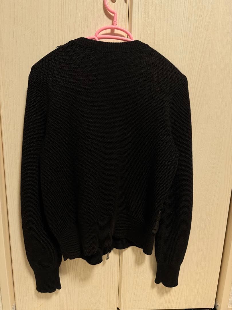 MONCLER ブラック ダウンカーディガン　カーディガン【訳あり】