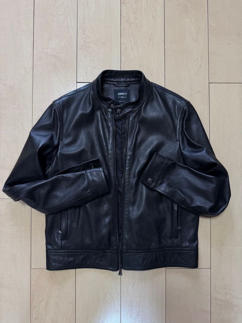週末限定Emmeti JURI Beams別注 シングル ライダースジャケット