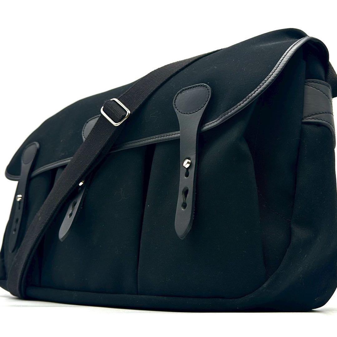 【未使用級】ビリンガム スタジオサッチェル 3ポケット ショルダーバッグ 黒