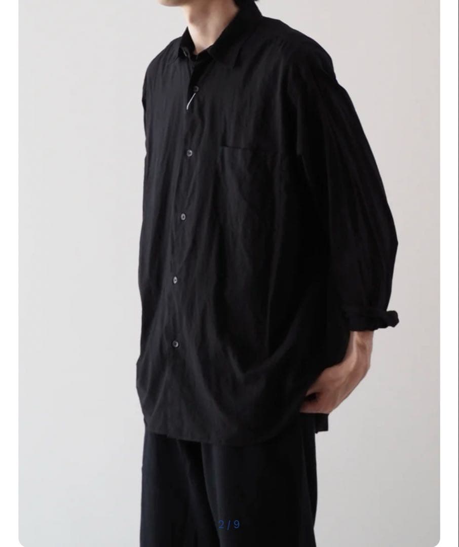 COMOLI KHADIコットン コモリシャツZ01-02011 サイズ2