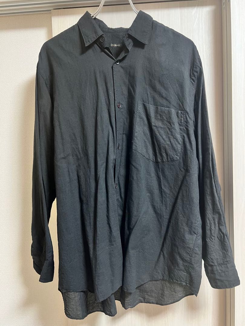 COMOLI KHADIコットン コモリシャツZ01-02011 サイズ2