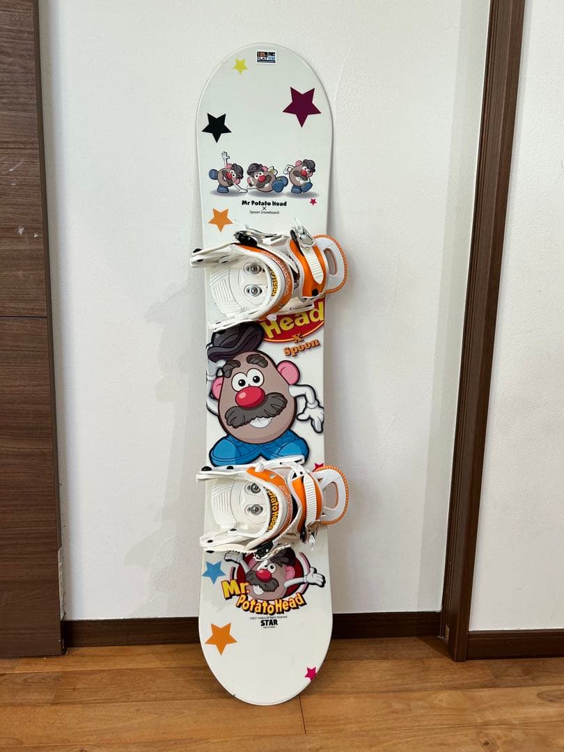 レア新品未使用 キッズスノーボード（120cm）2点セット Mr. ポテトヘッド