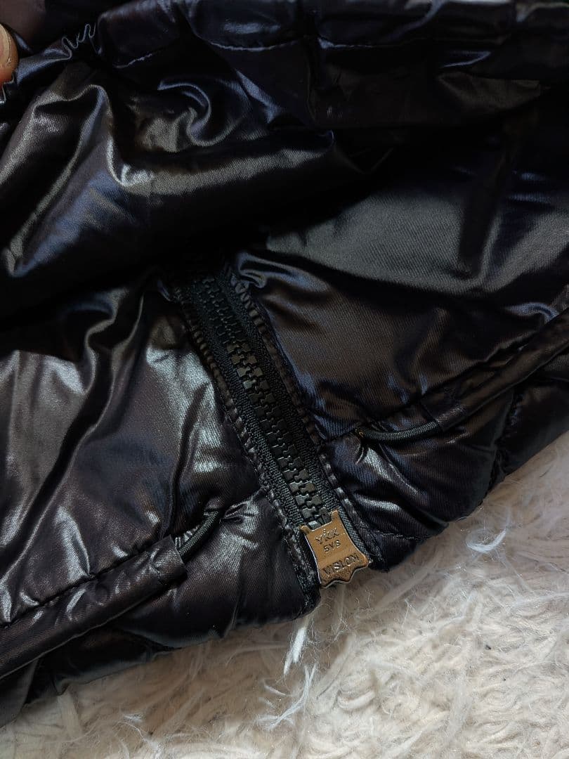 未使用級タトラス パルマ ダウンコート ロング丈 キルティング ベルト 黒 XL