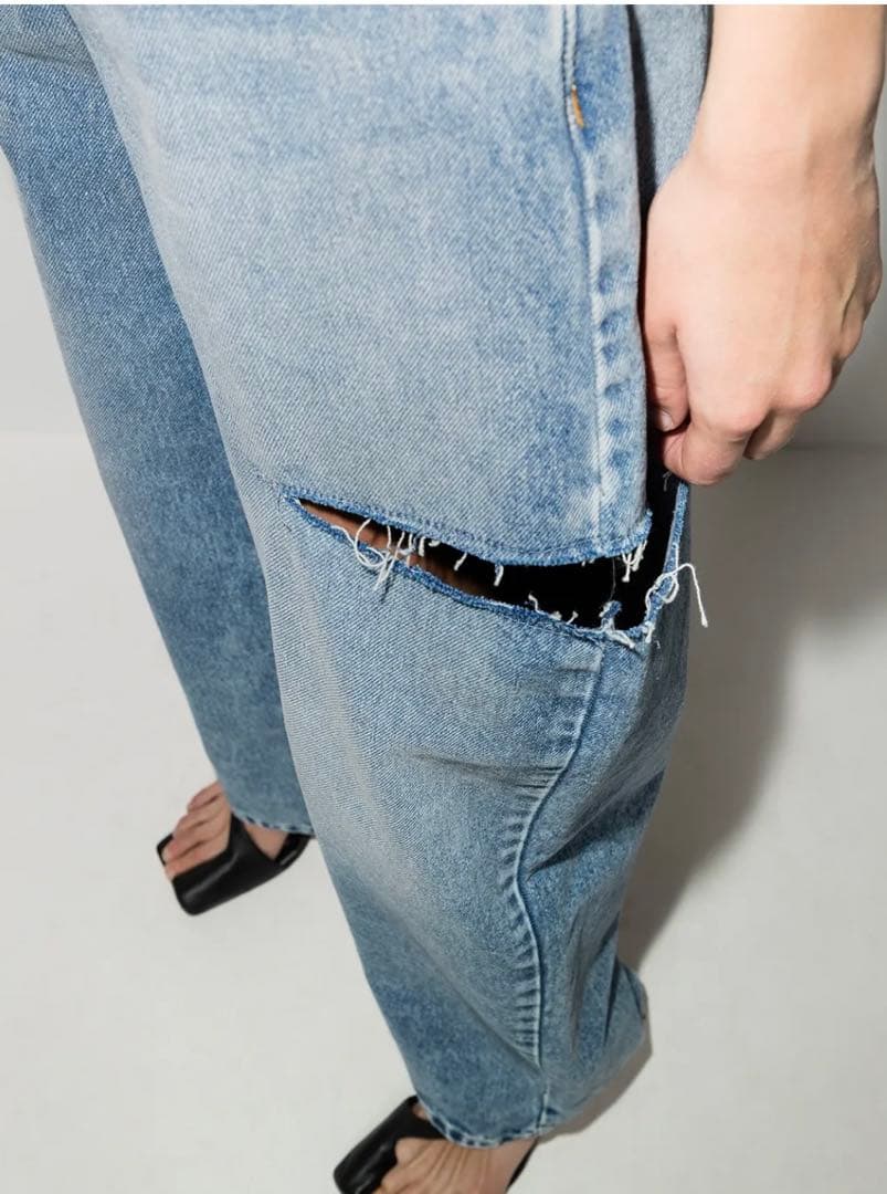 【新品】メゾンマルジェラ5ポケット カットアウト デニムパンツ【指原莉乃着用】