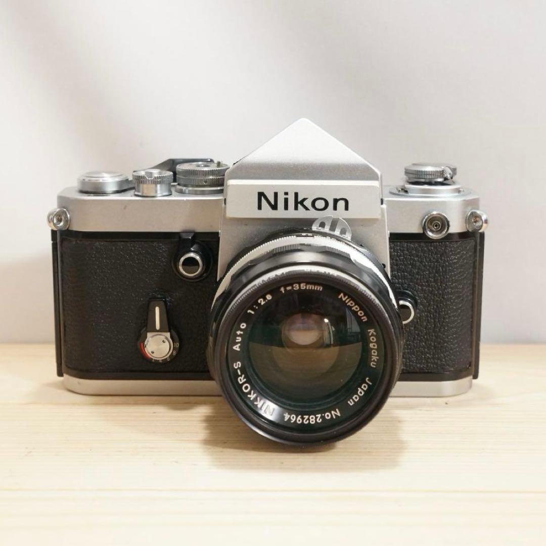 【動作確認済/説明書付】ニコン Nikon F2 アイレベル 35mmセット