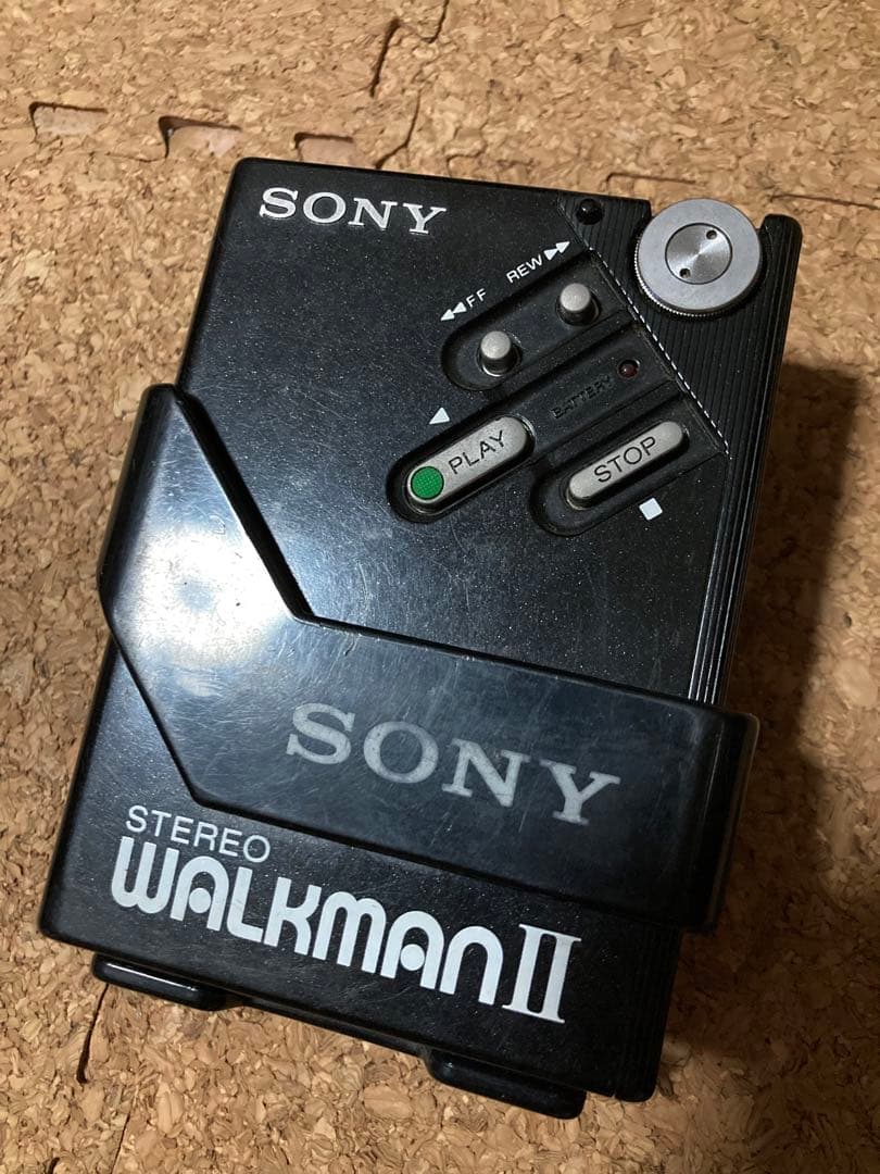 ジャンク　SONY WM-2　WALKMAN2 ブラック　カセットウォークマン2