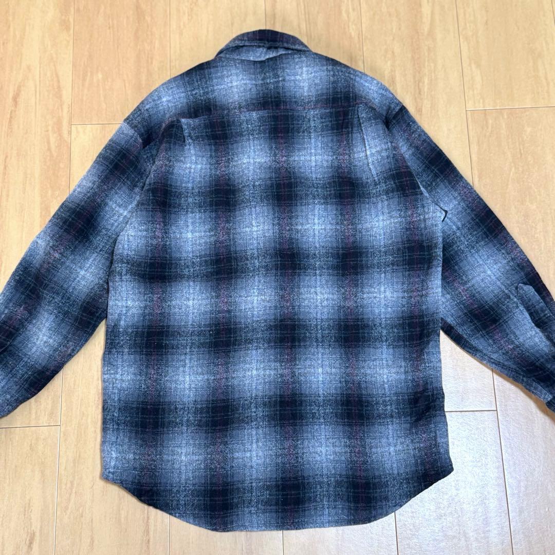 Pendleton USA製 オンブレチェック ウールシャツ オンブレシャツ
