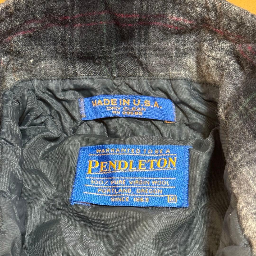 Pendleton USA製 オンブレチェック ウールシャツ オンブレシャツ
