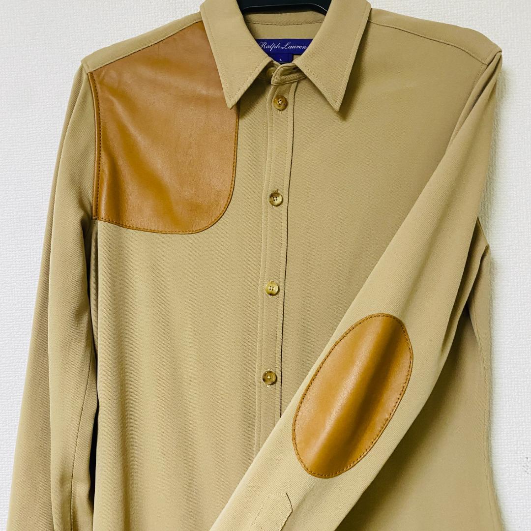 【美品】【最高級】ラルフローレン パープルレーベル シャツワンピース ウール