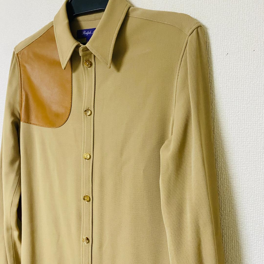 【美品】【最高級】ラルフローレン パープルレーベル シャツワンピース ウール