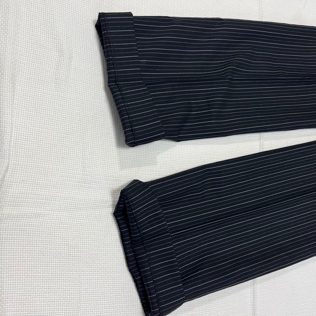 ポールスミス　ブラック　スーツ　セットアップ　ストライプ　40 花柄　黒　L