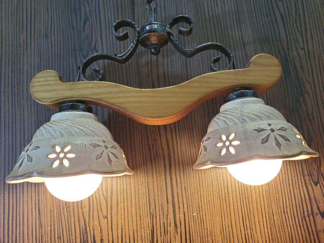 ま*♪様 コイズミ　アンティーク 陶器　シャンデリア　カントリー