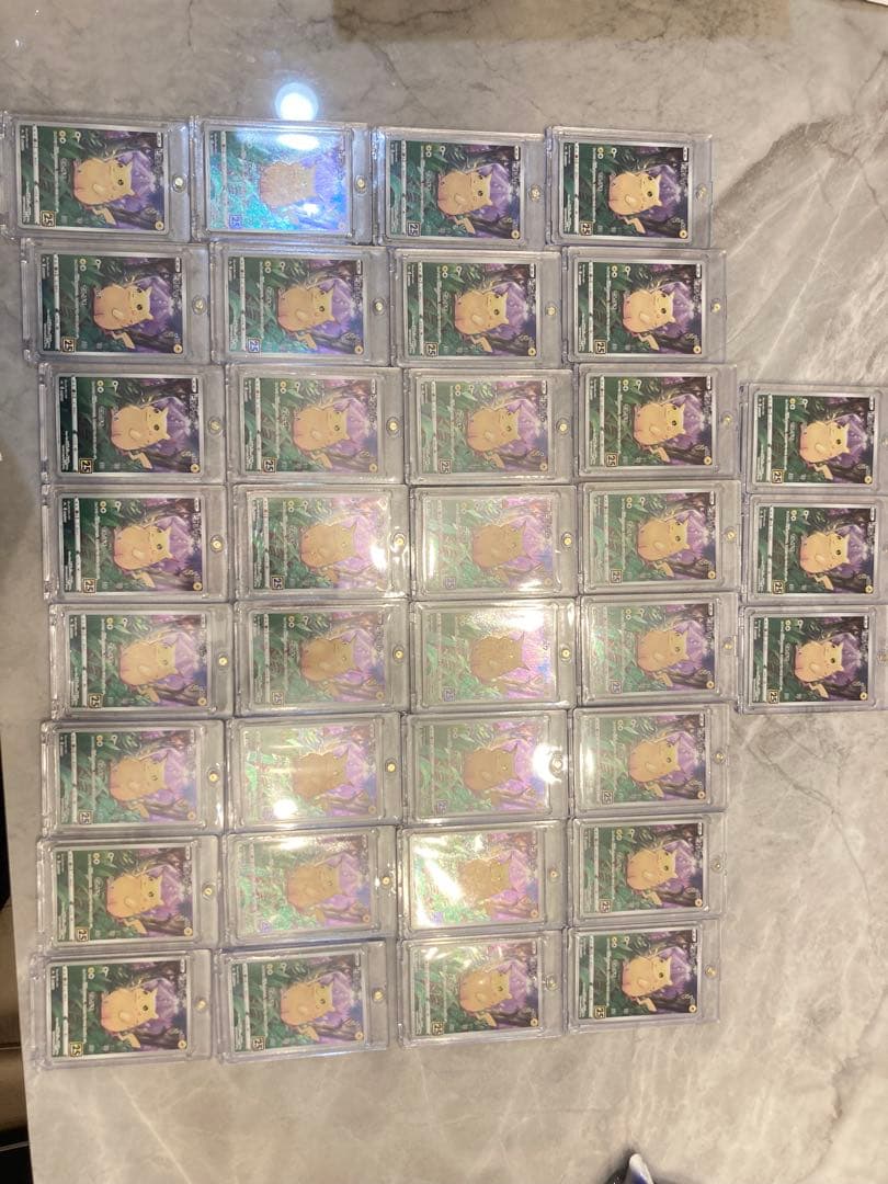 ピカチュウかじる25th｜マグネット式ガラスケース付き35枚 まとめ売り