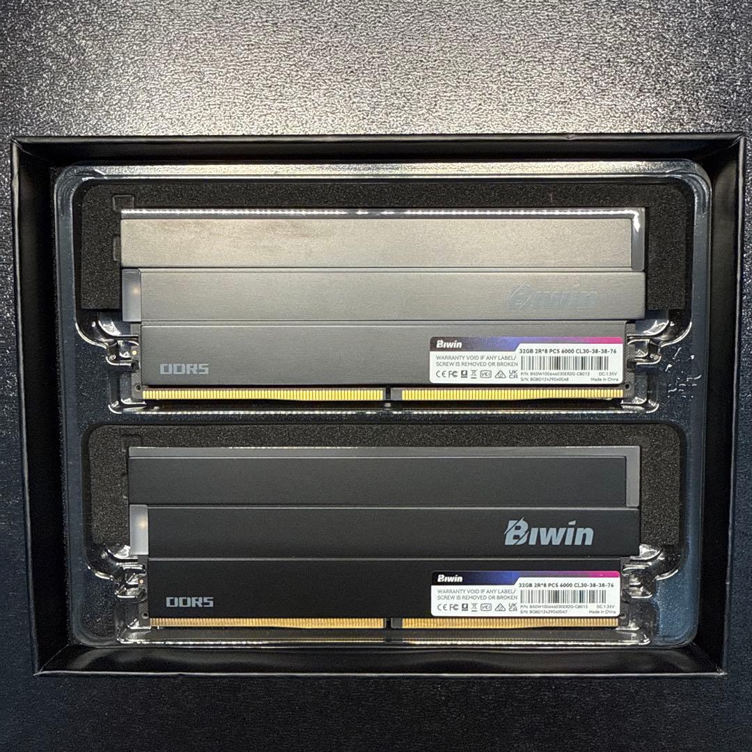 き*げ様 Biwin DW100 DDR5 64GB CL30 6000MHz