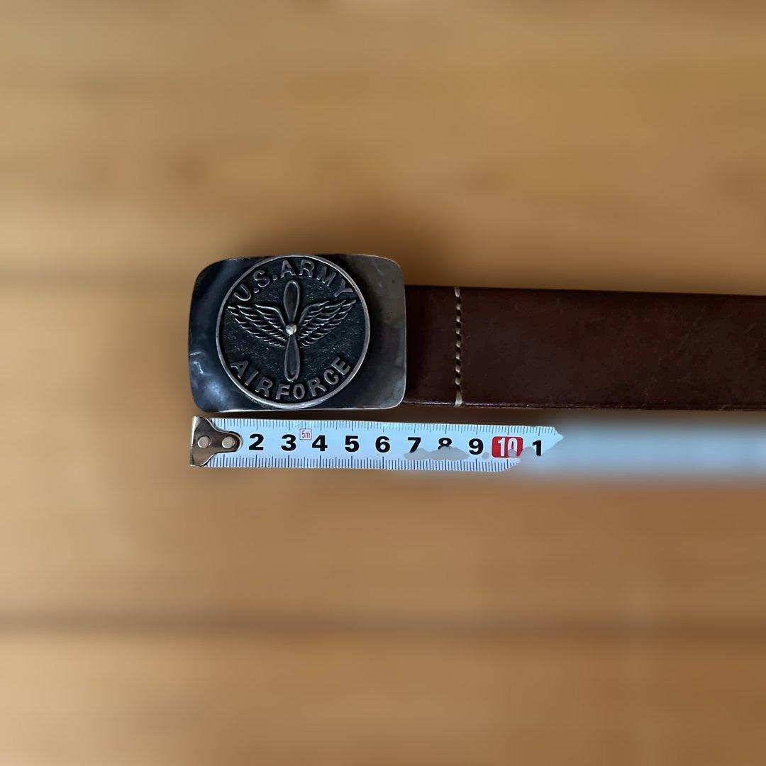 アルバトリー【albatroy】エアーフォースシルバーバックルレザーベルト