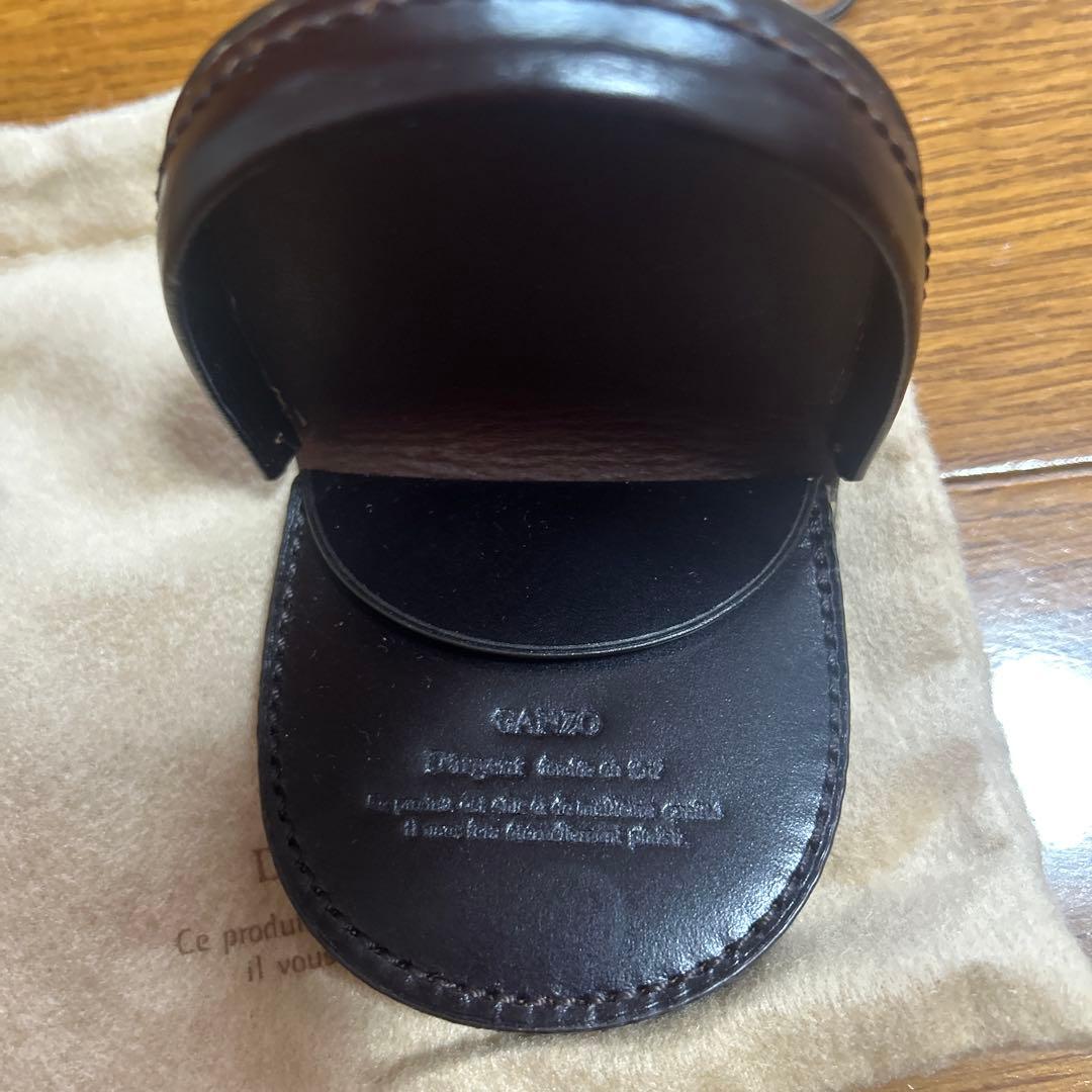 GANZO レザー 馬蹄型ケース ブラウン