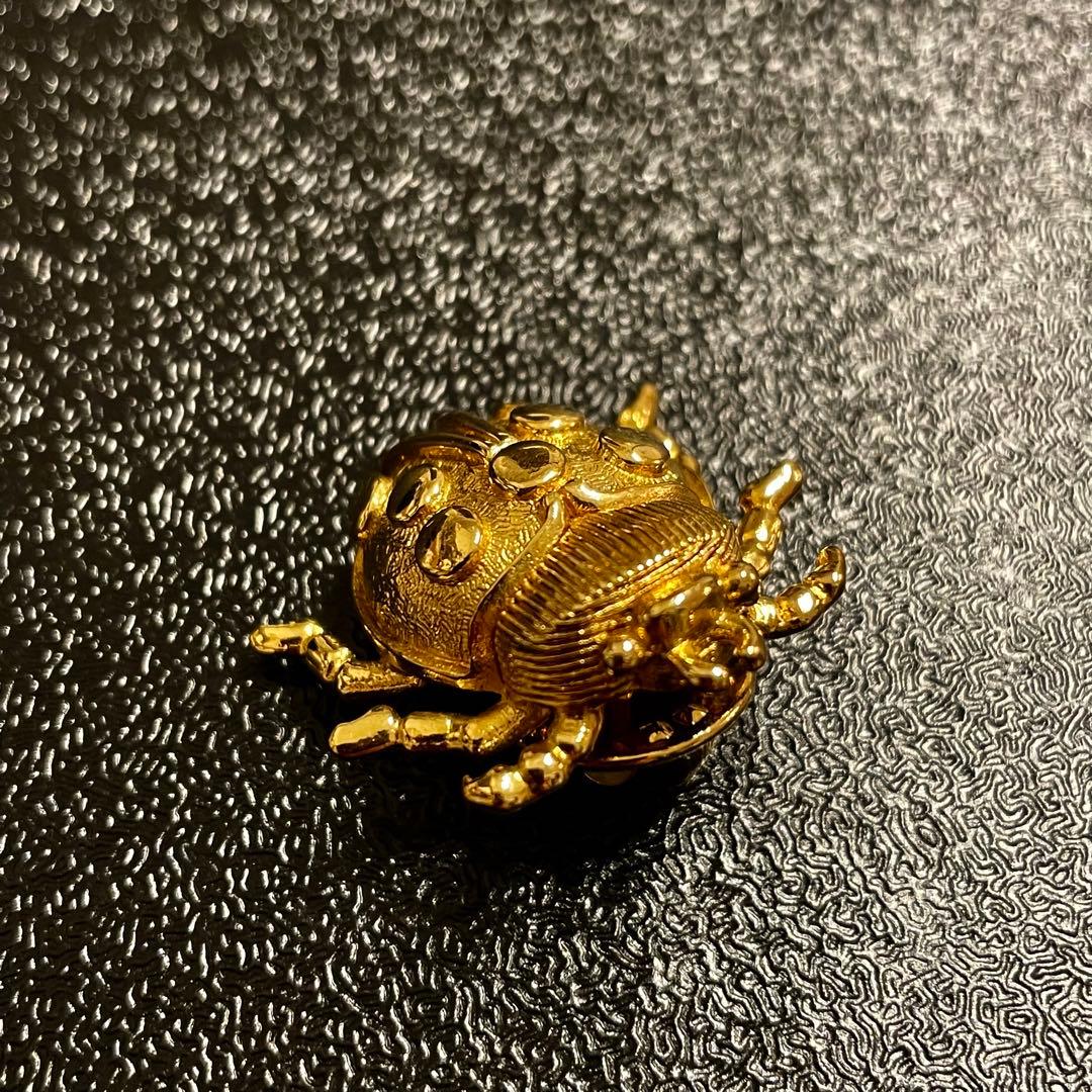 ドイツ製　Dior ディオール　てんとう虫　ブローチ　昆虫