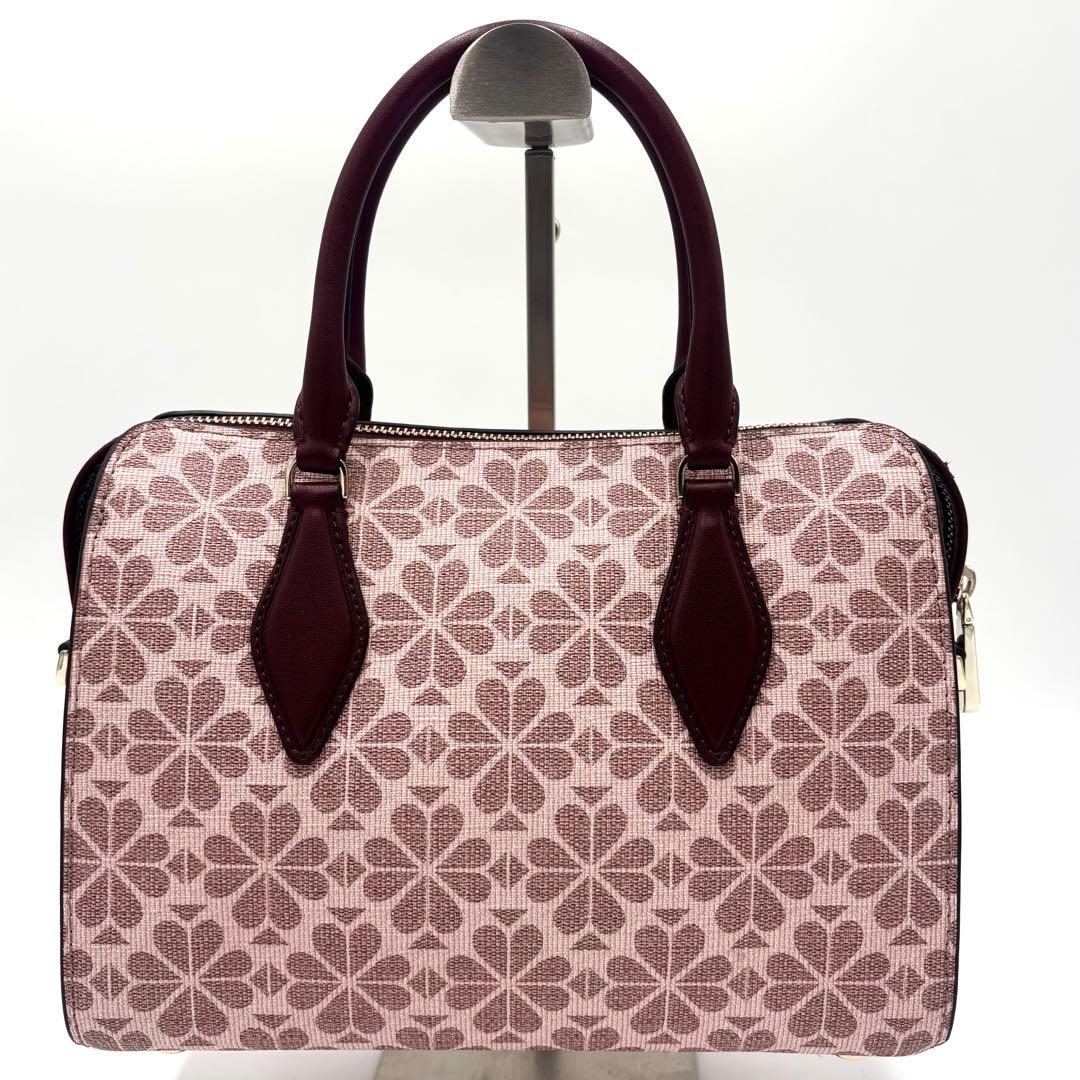 ま*ゆ様 最終価格✨美品✨Kate Spade 花柄 pvc レザー ジャガード