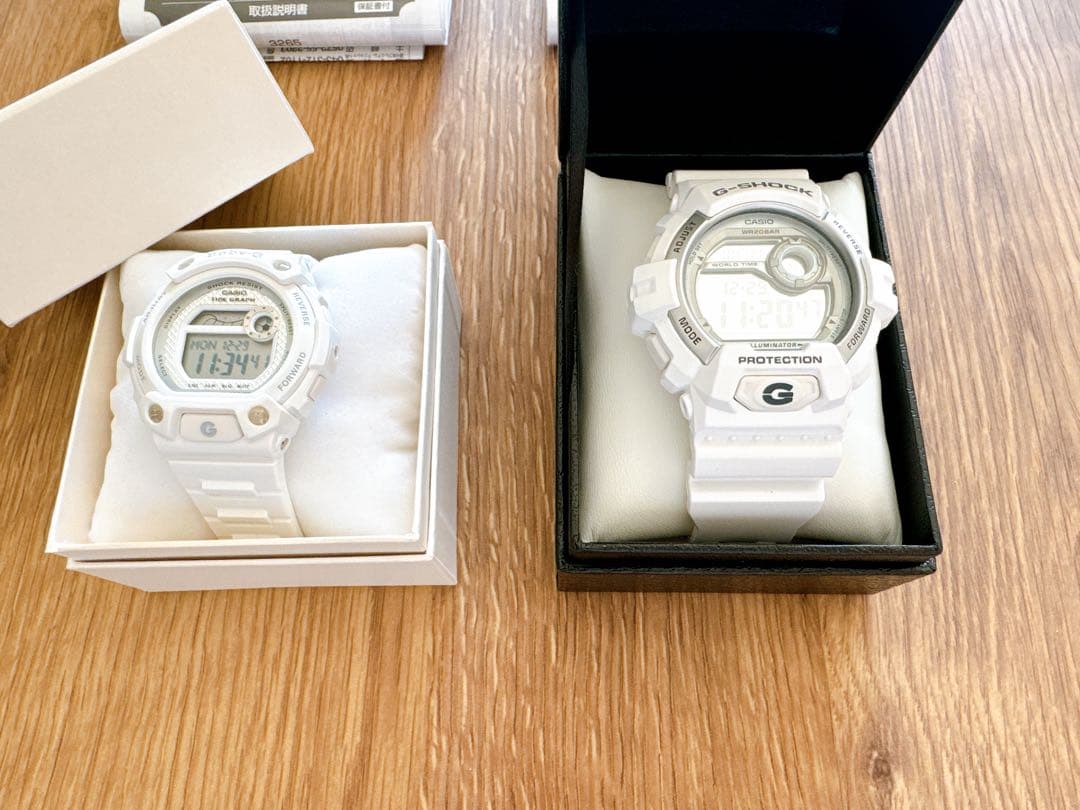 G-SHOCK 3285 ホワイト　baby-G 3265 ホワイトセット