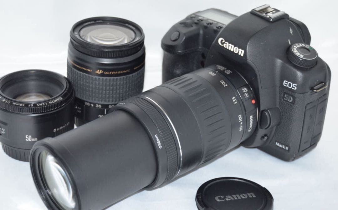 ☆高性能フルサイズ機☆Canon EOS 5D mark II トリプルレンズ