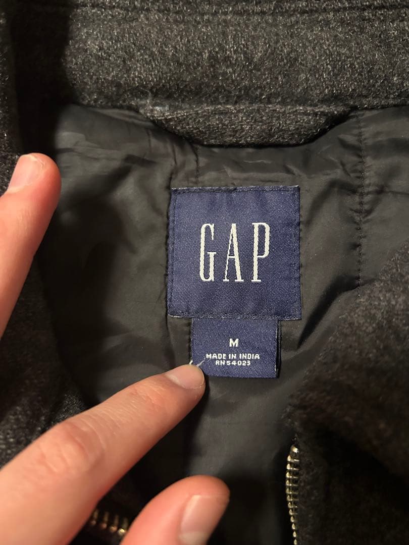 old gap ウールジャケット グレー チャコール 00s