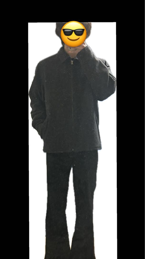 old gap ウールジャケット グレー チャコール 00s