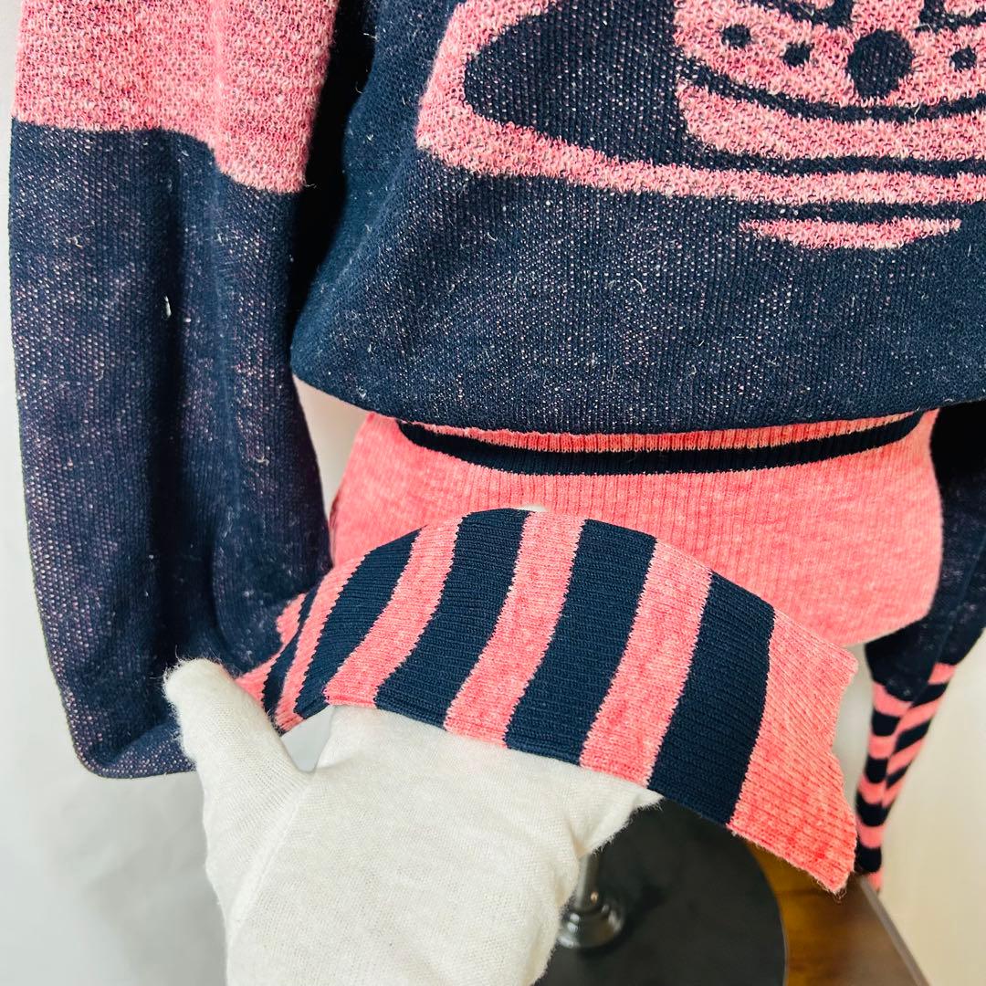 Vivienne Westwood クロップドニット リネン　長袖　オーブ