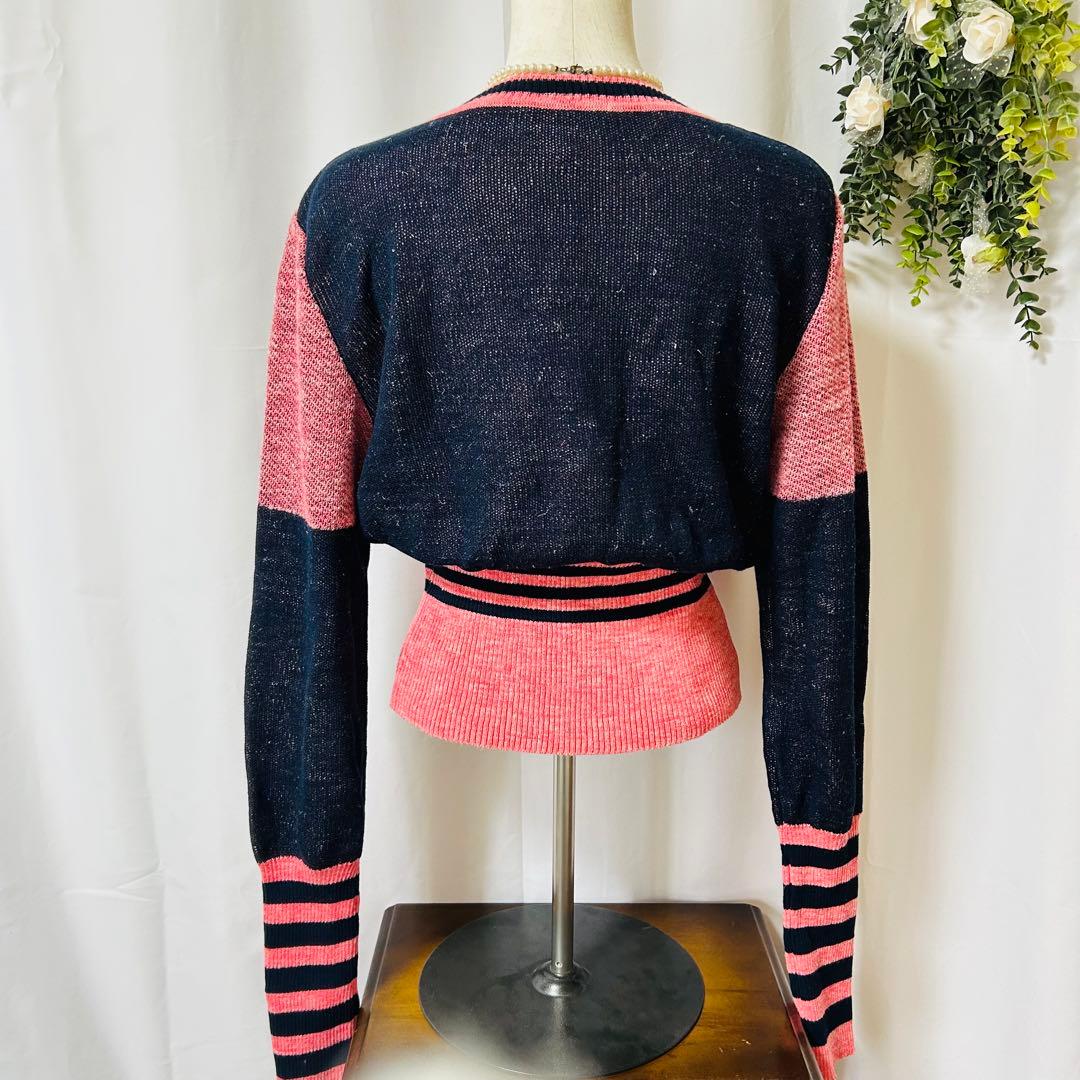 Vivienne Westwood クロップドニット リネン　長袖　オーブ