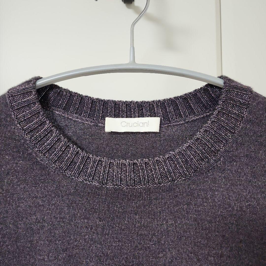 美品 Cruciani クルチアーニ クルーネック ニット 48