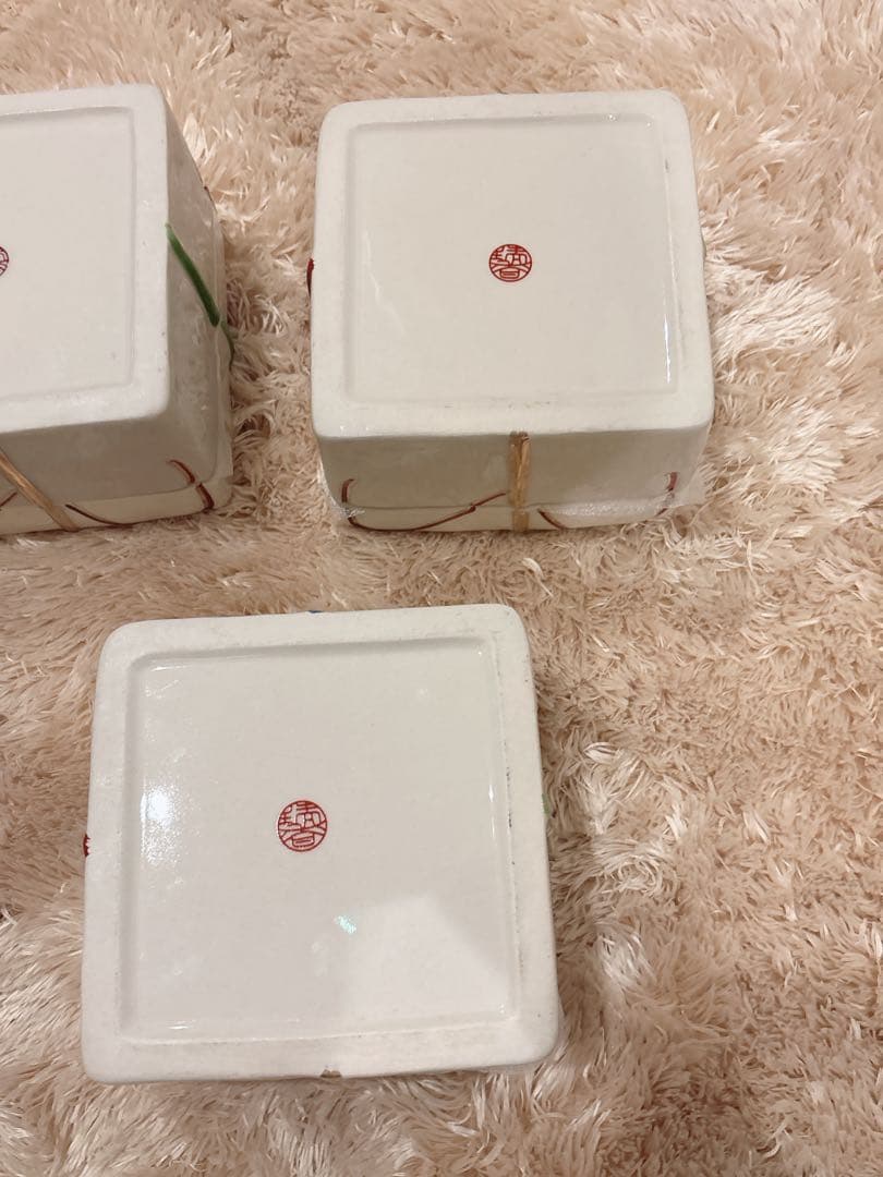食器　瑞香 京焼き　飾結び　5個セット　蓋物