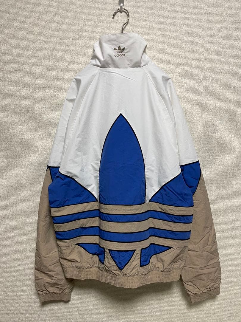★上下セット★ アディダスオリジナルス ナイロンジャケット・パンツ デカロゴ