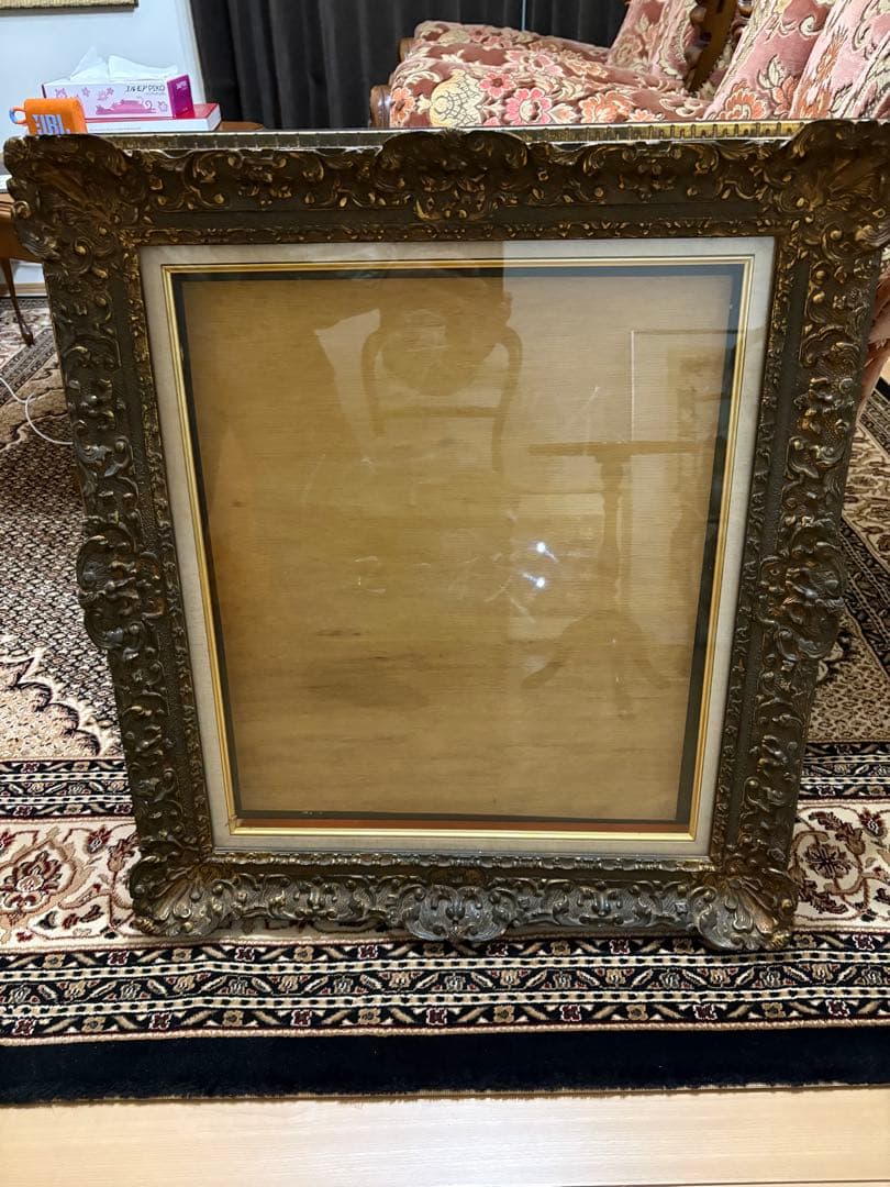 油絵額縁 額縁 アンティーク　ブロンズ 油彩額