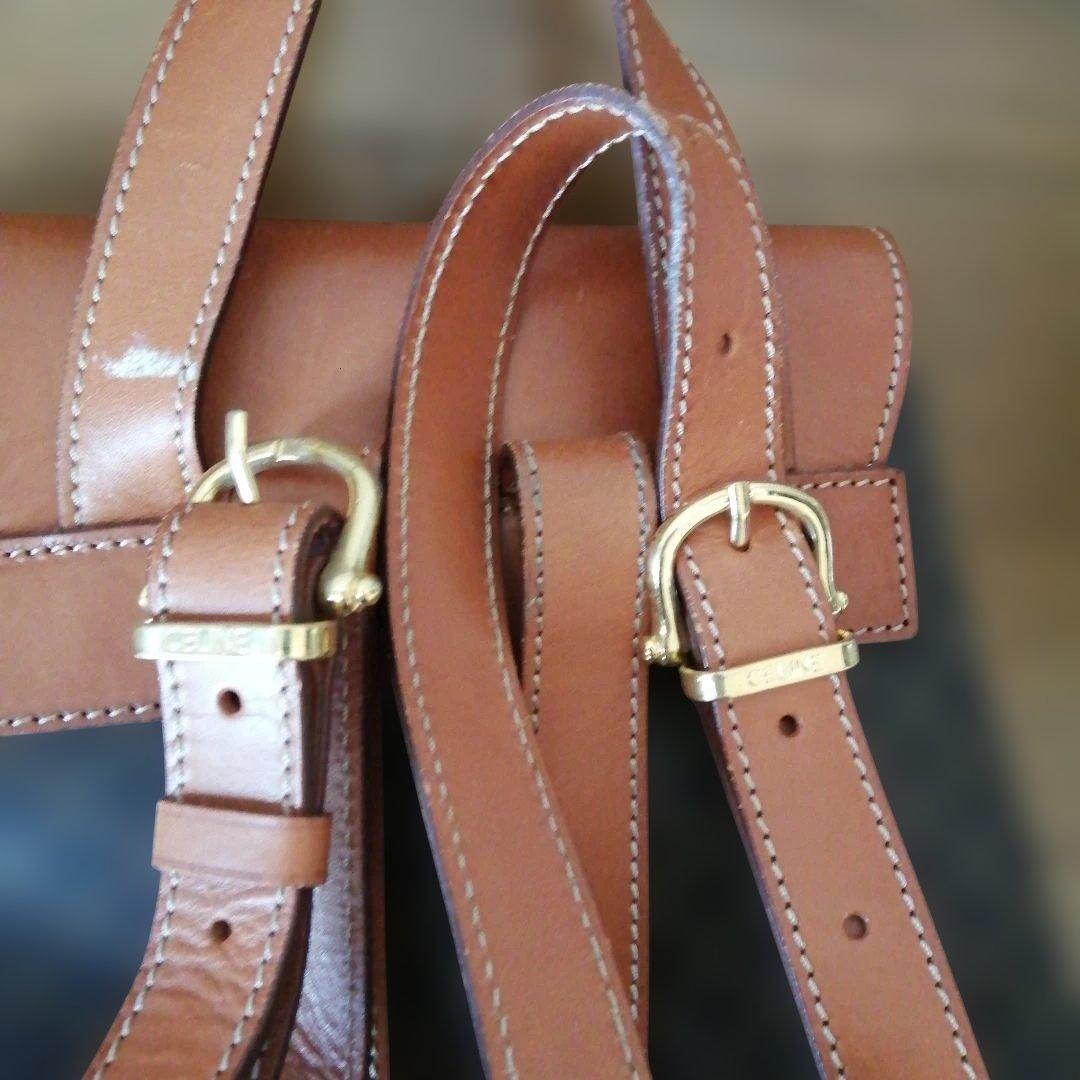 a*c様 CELINE　マカダム　ブラウン レザー リュック　ヴィンテージ