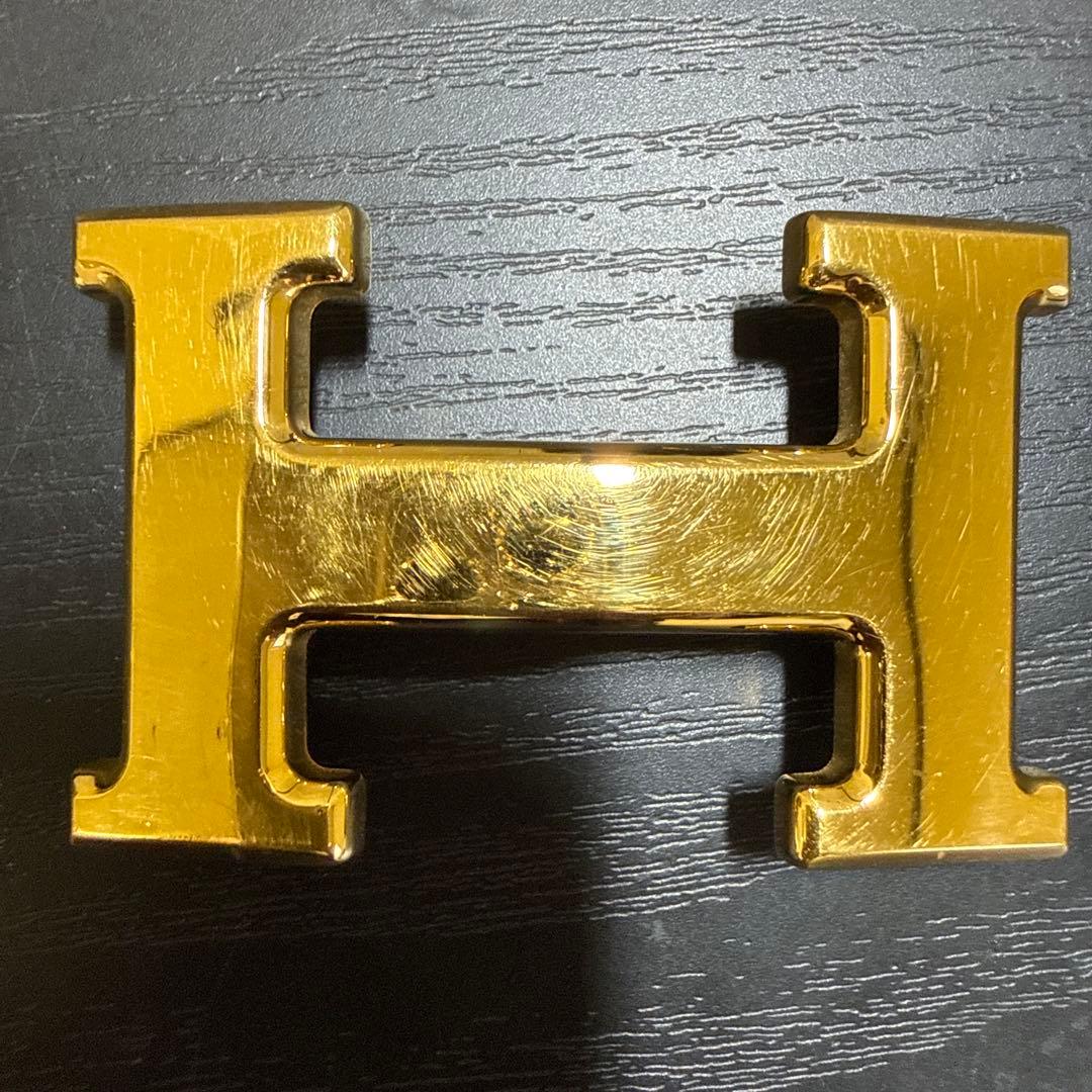 HERMES エルメスコンスタンスリバーシブルベルト105 ゴールドバックル美品