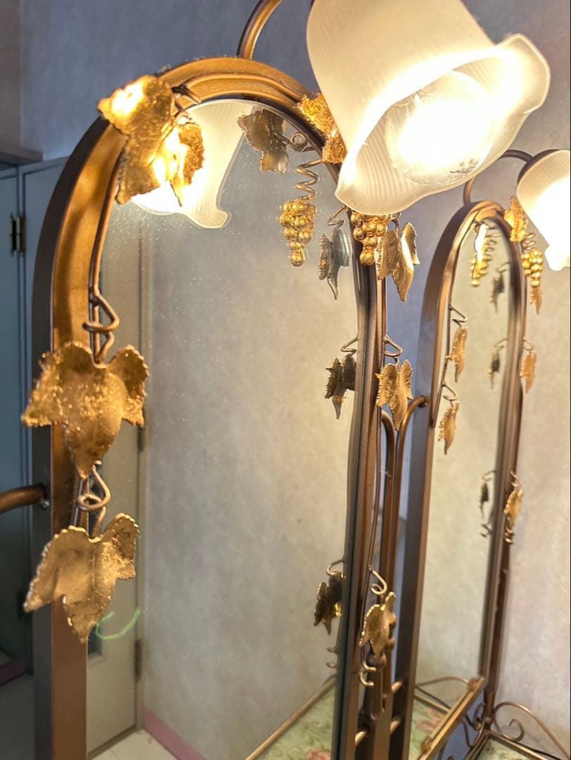 アンティーク調 アイアンフレームドレッサー