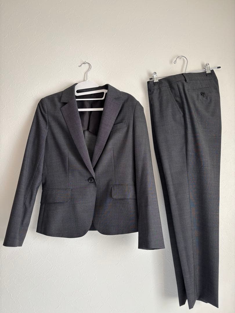 ザ・スーツカンパニー セットアップ ストレッチスーツ ダークグレー あずき