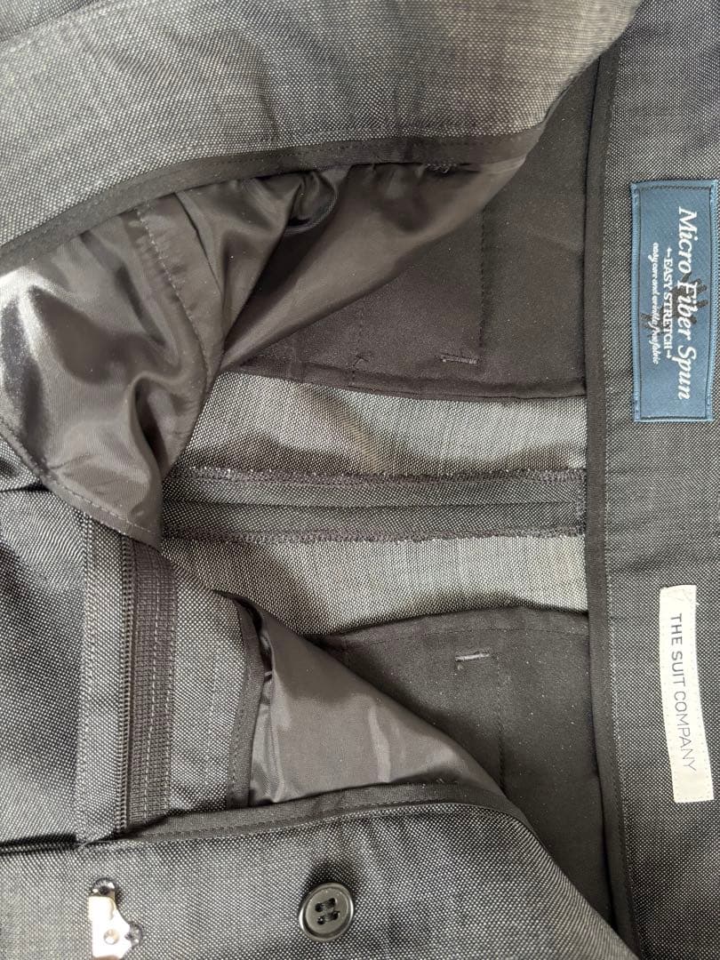 ザ・スーツカンパニー セットアップ ストレッチスーツ ダークグレー あずき