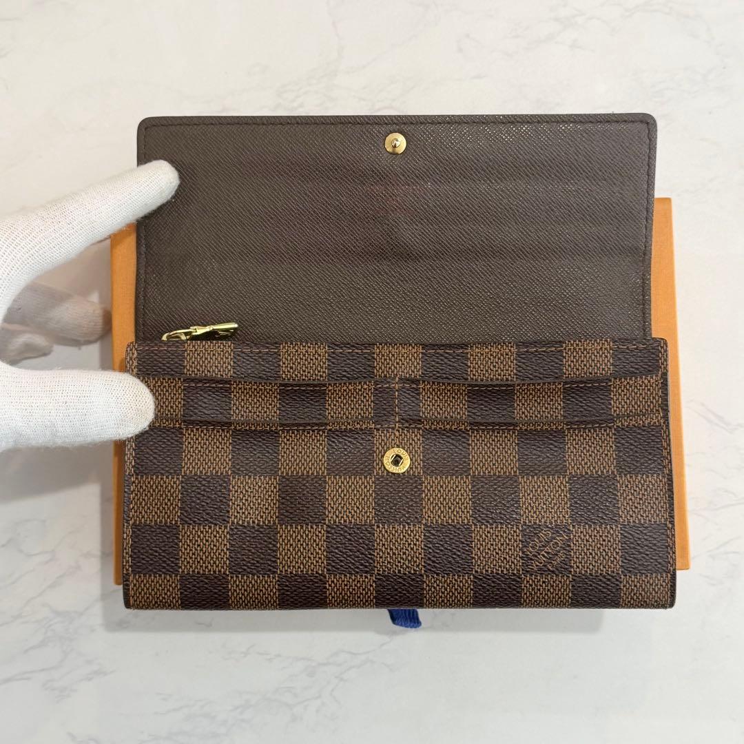 超美品　ルイヴィトン ダミエ ポルトフォイユサラ 長財布　人気