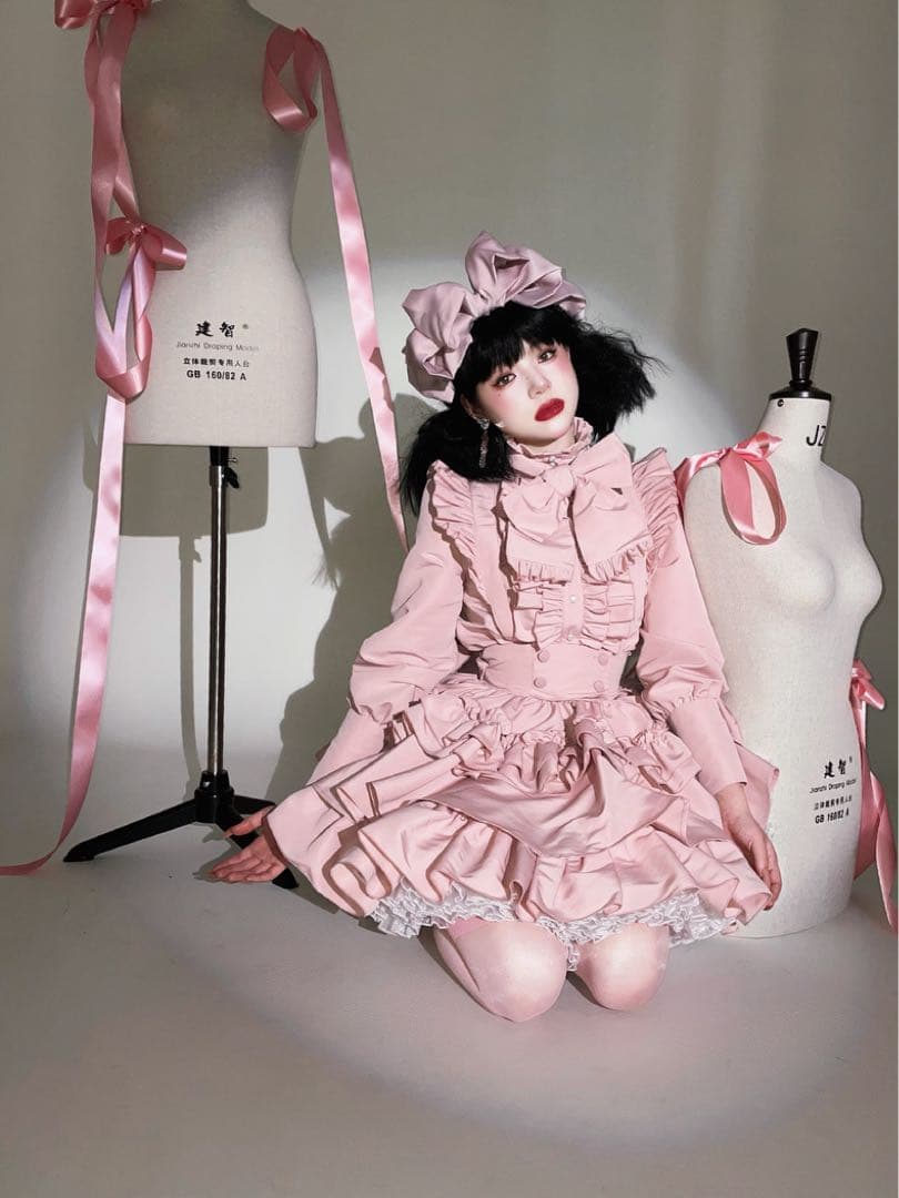 即納♡ CATCOCOONクラシカルドール 長袖 セットアップ ピンク