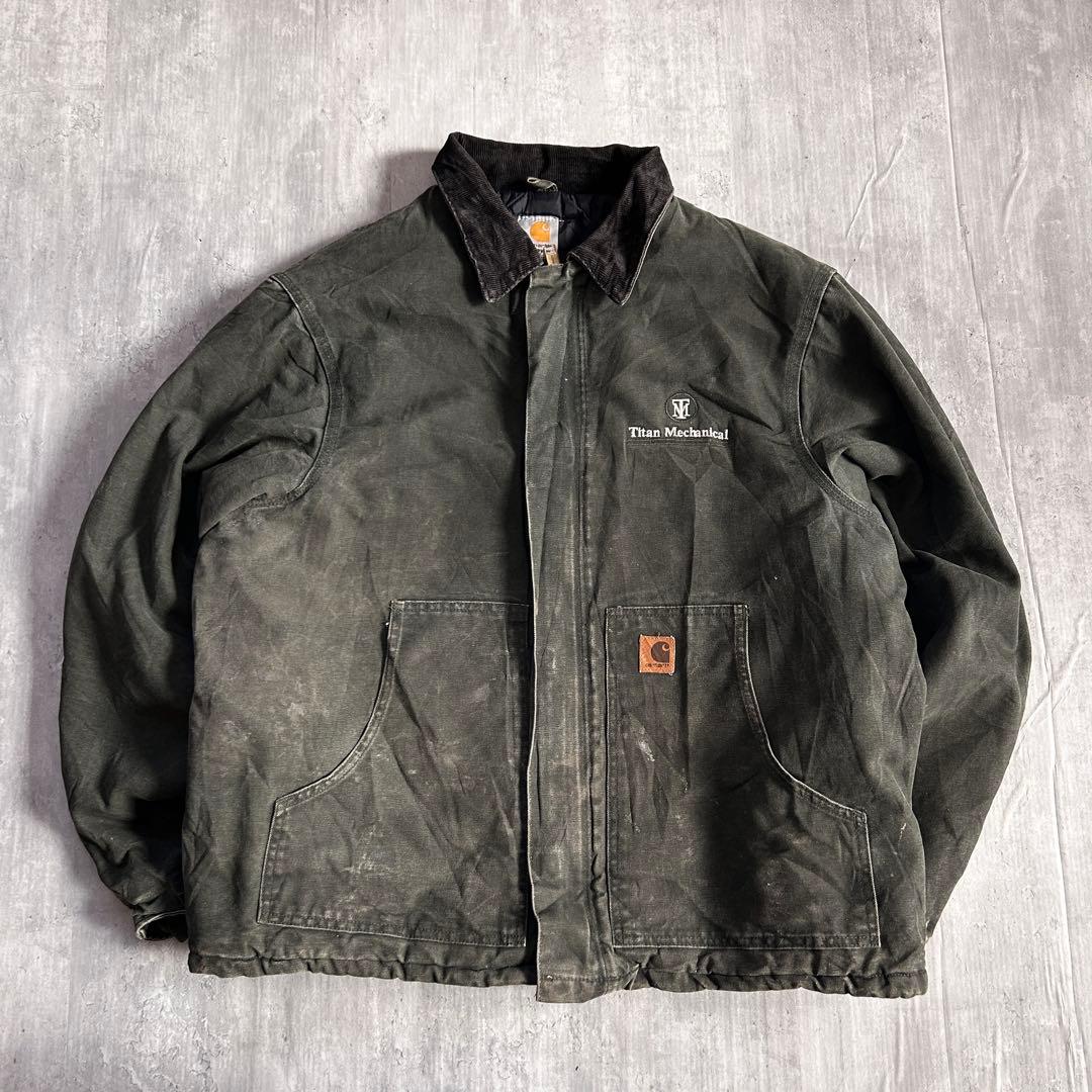 O447 カーハート J22 MOS モスーグリン デトロイト XL 短丈