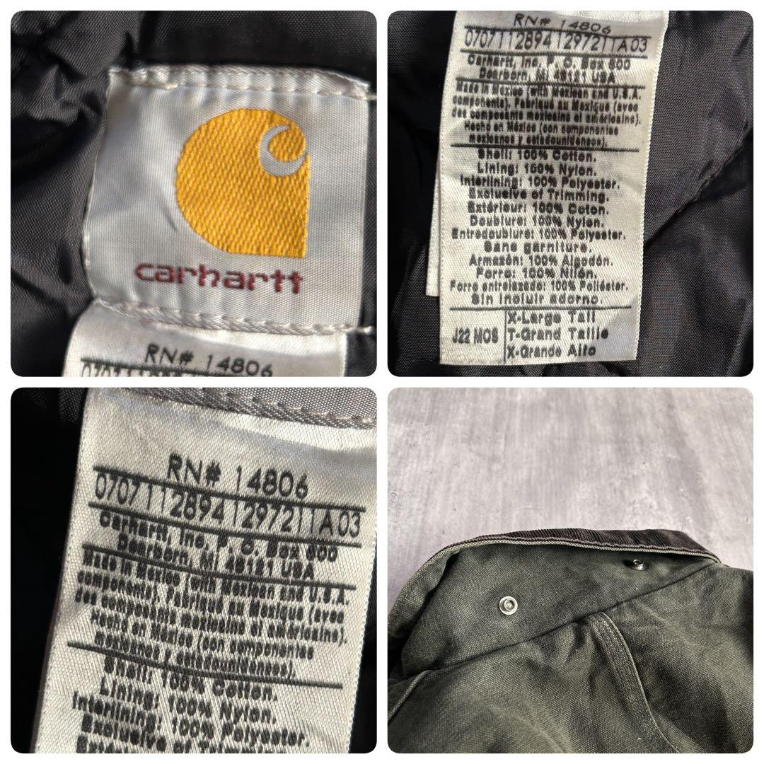O447 カーハート J22 MOS モスーグリン デトロイト XL 短丈