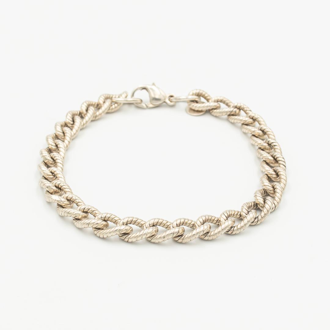 ヴィンテージ ティファニー パターンドリンク ツイスト ロープ ブレスレット