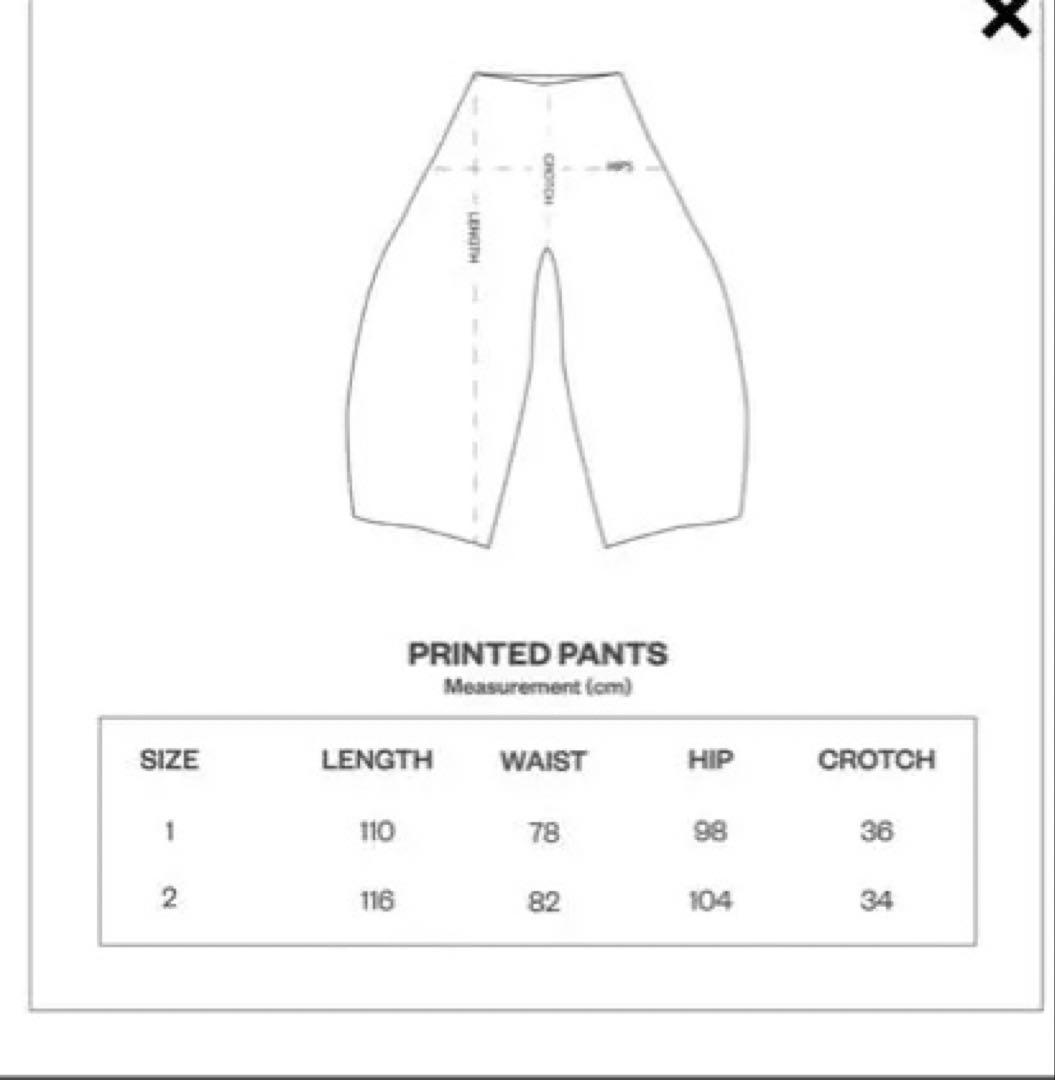 パンツ B6 PRINTED DENIM - BLACK VERSION