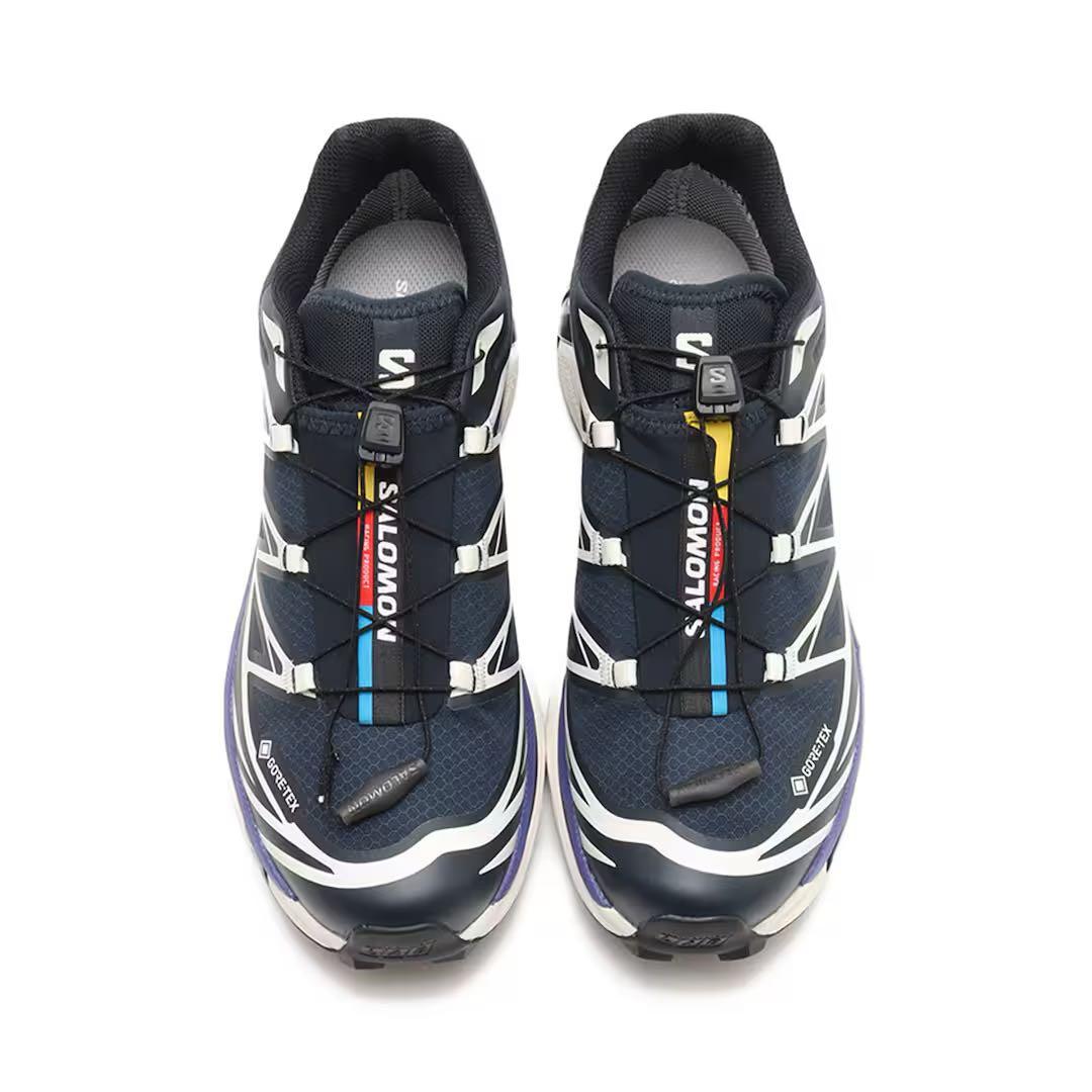 SALOMON XT6 GORE-TEX ネイビー/ホワイト/パープル